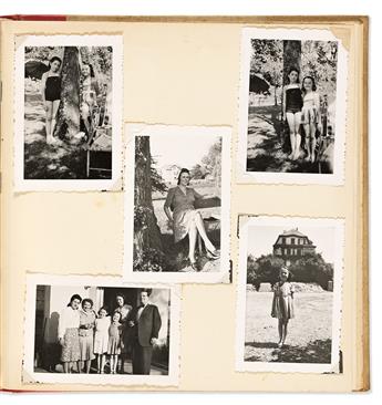 WWII Typed Narrative & Photo Album Jewish Refugee Traudi Sommers 22-page Typed Escape Narrative and Family Photo Album.